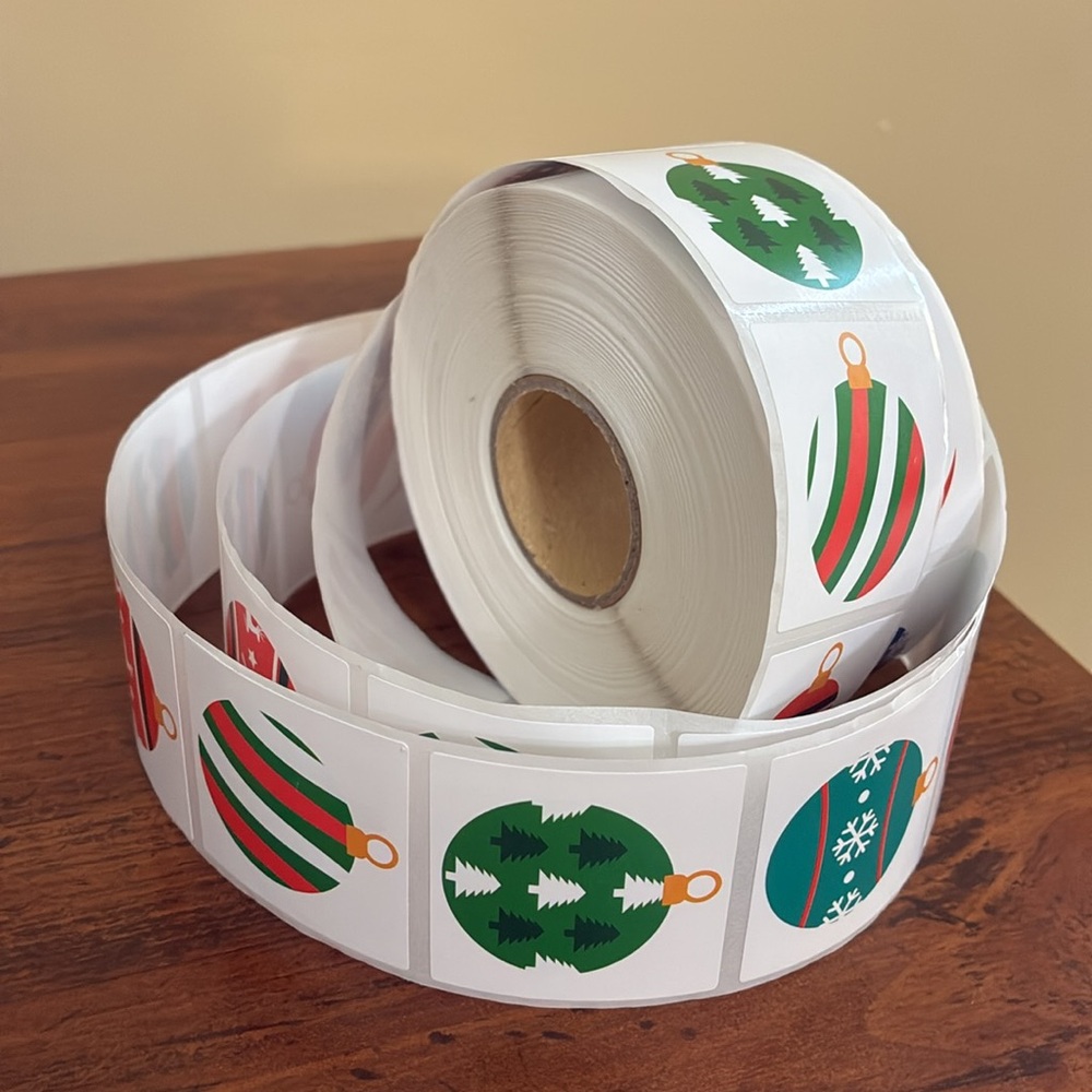 1,000 LARGE ORNAMENT STICkERS